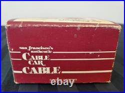 Authentic San Francisco Cable Car Cable From 1979 With Coa & Box