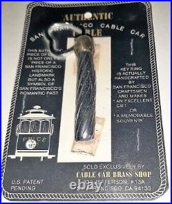 Authentic San Francisco Cable Car Cable / Key Ring