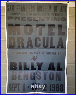 BILLY AL BENGSTON Motel Dracula Exhibition Poster San Francisco Art Museum 1968