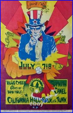BLUE CHEER SAN FRANCISCO CALIFORNIA HALL 1967 concert poster AOR 2.149