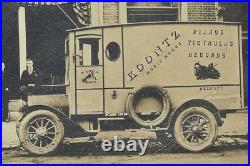 Bedford, PA, S. H. Koontz Music House, Delivery Truck, Real Photo Postcard, RPPC