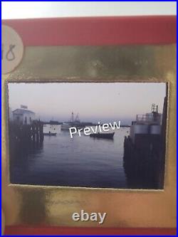 Boats @ Un-ID Harbor California 1941 Film Slides (9)