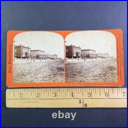 Bush Street San Francisco California Stereoview Thomas Houseworth c1866 Y8485
