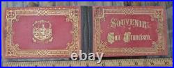 C1875 Souvenir of SAN FRANCISCO California Foldout album Photo-images, panorama