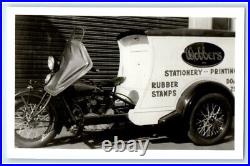 C1930's Indian Motorcycle Occupational #5 San Francisco CA RPPC Photo Postcard