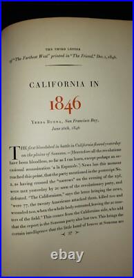 CALIFORNIA IN 1846 Illustrated, 1934 The Grabhorn Press, limited edition