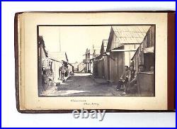 CALIFORNIA-SAN FRANCISCO-LA-MONTEREY Album with 46 Rare Photos. Ca. 1886