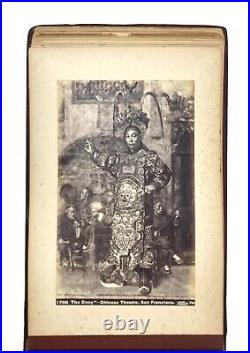 CALIFORNIA-SAN FRANCISCO-LA-MONTEREY Album with 46 Rare Photos. Ca. 1886