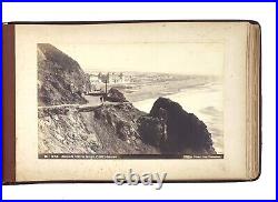 CALIFORNIA-SAN FRANCISCO-LA-MONTEREY Album with 46 Rare Photos. Ca. 1886