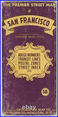 CALIFORNIA SAN FRANCISCO / Premier Street Map of San Francisco House Numbers