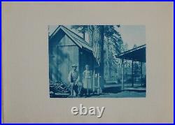 CALIFORNIA-YOSEMITE-ALASKA Collection of 28 Rare Early Cyanotypes. Ca. 1900s