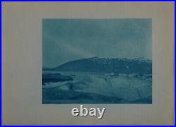 CALIFORNIA-YOSEMITE-ALASKA Collection of 28 Rare Early Cyanotypes. Ca. 1900s