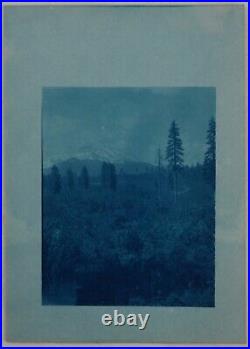 CALIFORNIA-YOSEMITE-ALASKA Collection of 28 Rare Early Cyanotypes. Ca. 1900s