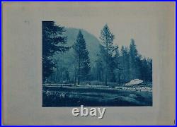 CALIFORNIA-YOSEMITE-ALASKA Collection of 28 Rare Early Cyanotypes. Ca. 1900s