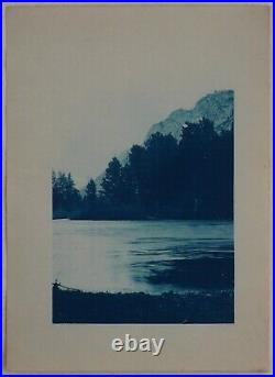 CALIFORNIA-YOSEMITE-ALASKA Collection of 28 Rare Early Cyanotypes. Ca. 1900s