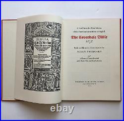 COVERDALE Bible 1535 WithLeaf Page From 1st. Edition-Book Club Of California RARE