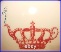 CROWN & CRUMPET vtg san francisco california english tea creamer sugar bowl pink