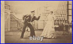 C. 1850s Charles Taber S. F. Business Card with O. S. S. Australia Stage Play Photo