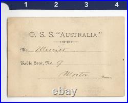 C. 1850s Charles Taber S. F. Business Card with O. S. S. Australia Stage Play Photo
