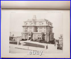 C. 1888 Photograph Book'Artistic Homes of California' Mansions, San Francisco