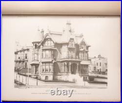 C. 1888 Photograph Book'Artistic Homes of California' Mansions, San Francisco