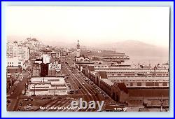 C. 1930 RPPC Pepsi-Cola San Francisco California CA Waterfront Seaboard Hotel