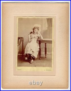 Cabinet Cards Lot Of Two (2) Actress Lotta Crabtree Darling Of The Gold Camp