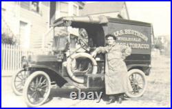 Cabinet Photo of San Francisco Tobacco Wholesaler Chas Besthorn & Truck c1915