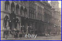 Cabinet Photograph showing California & Sansome Streets in San Francisco 1890s Cabinet Photograph showing California & Sansome Streets in San Francisco 1890s