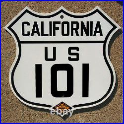 California CSAA US route 101 highway road sign auto club AAA San Francisco