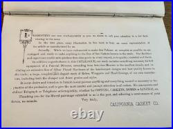 California Casket Company Hardcover Catalogue 1906 San Francisco Earthquake