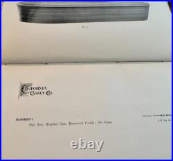 California Casket Company Hardcover Catalogue 1906 San Francisco Earthquake