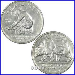 California Diamond Jubilee Commemorative Half Dollar 1925 S AU 90% Silver 50c