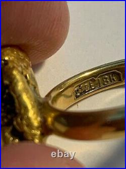 California Gold Nugget Antique Ring California Gold Rush San Francisco