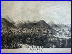 California Gold Regions rare book 1850 with gold map San Francisco color view etc