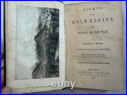 California Gold Regions rare book 1850 with gold map San Francisco color view etc