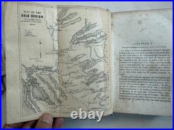 California Gold Regions rare book 1850 with gold map San Francisco color view etc