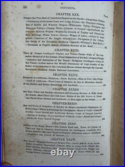 California Gold Regions rare book 1850 with gold map San Francisco color view etc