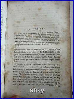 California Gold Regions rare book 1850 with gold map San Francisco color view etc