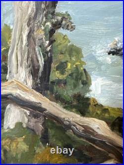 California Painting Near Lands End San Francisco Seascape Signed Illegible 07