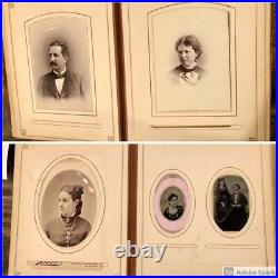 California Pioneers Photo Album CDV Cabinet Cards Tintypes 1860s 1890s YOLO