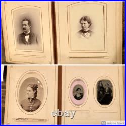 California Pioneers Photo Album CDV Cabinet Cards Tintypes 1860s 1890s YOLO