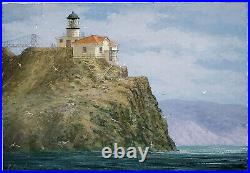 California Plein Air Painting Mel Amaral Point Bonita Lighthouse San Francisco