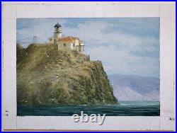 California Plein Air Painting Mel Amaral Point Bonita Lighthouse San Francisco