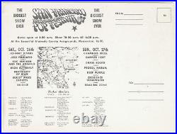 California San Francisco International Pop Festival Oct 1968 Oversize Postcard California San Francisco International Pop Festival Oct 1968 Oversize Postcard