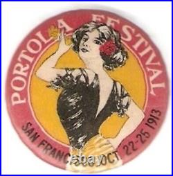 California Souvenir Pinback Portola Festival San Francisco 1913 Antique #2 Pin California Souvenir Pinback Portola Festival San Francisco 1913 Antique #2 Pin