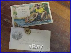 California gold rush San Francisco James W. Marshall autographed card