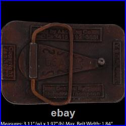 Capitol Records Label Music San Francisco California 1970s Vintage Belt Buckle