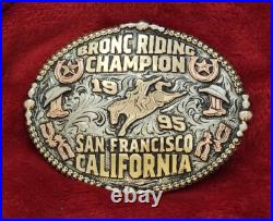 Champion Rodeo Trophy Buckle? San Francisco California Bronc Ride? 1995? Rare 253