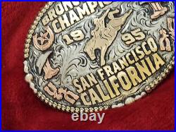 Champion Rodeo Trophy Buckle? San Francisco California Bronc Ride? 1995? Rare 253